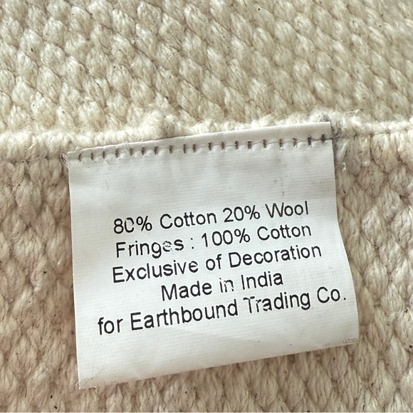 Artisan Geometric Tapestry with Fringe - Picture 7 of 9